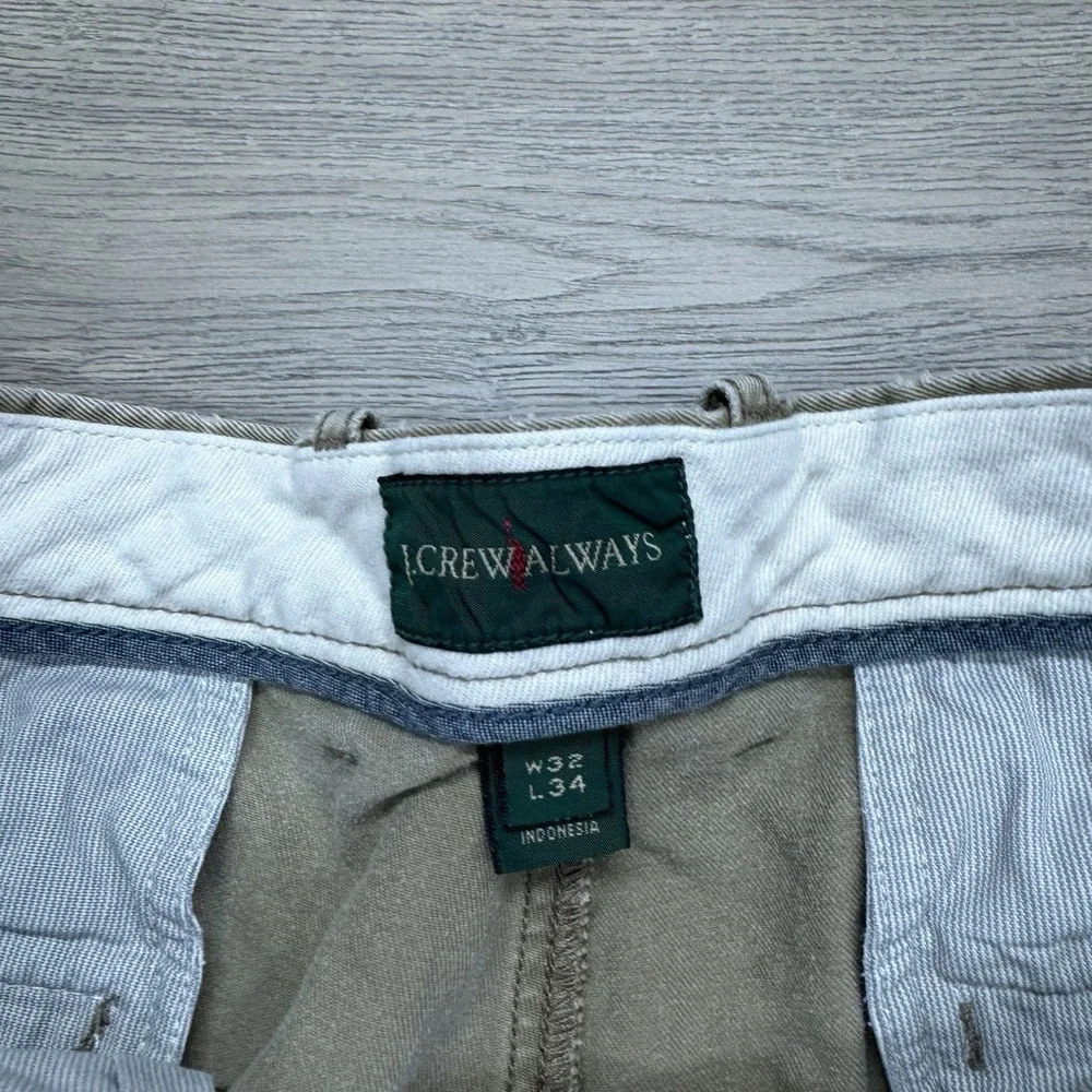J Crew Oarsman Khaki Beige Pants Men's Sz 32x34‎ Preppy Casual